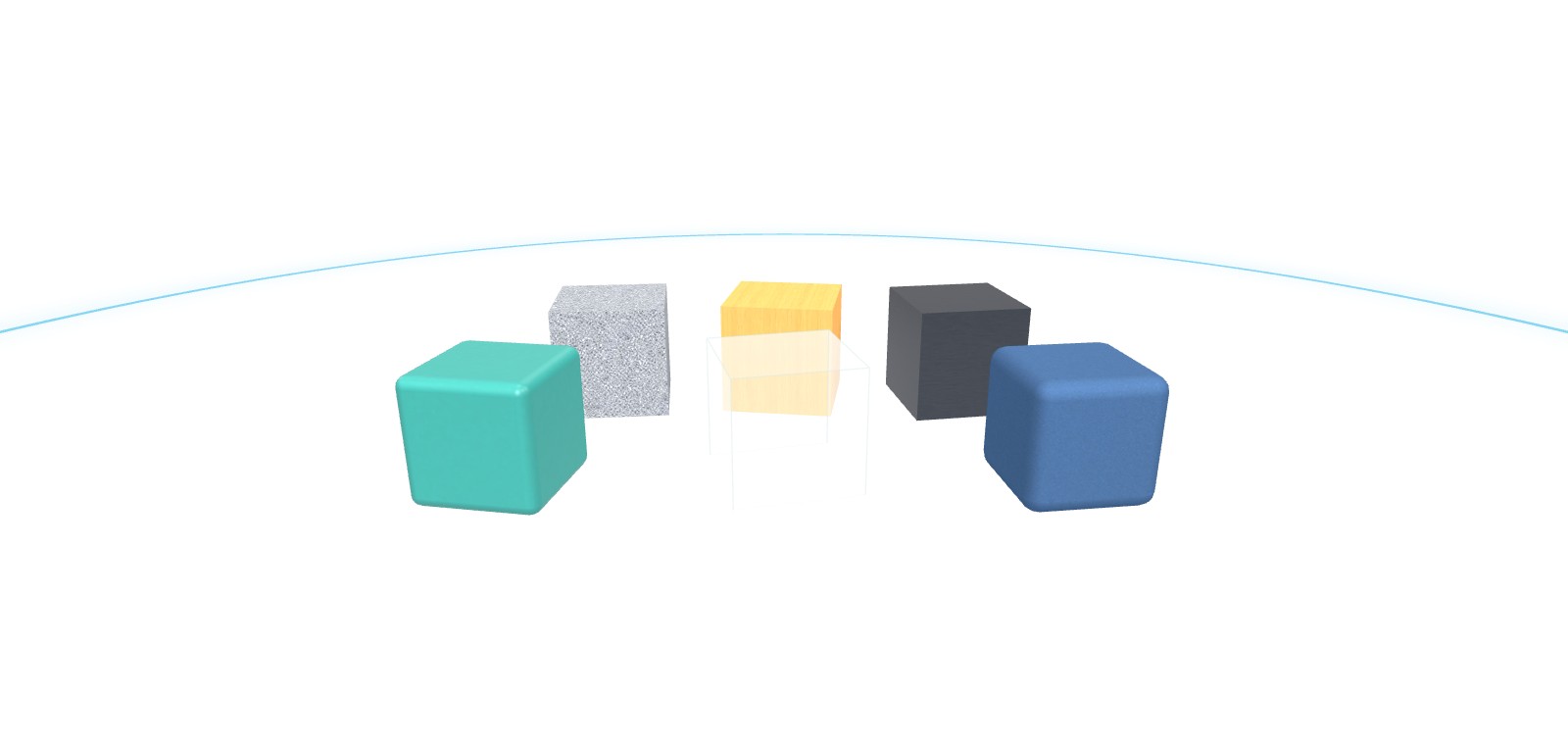6つの素材のブロック
